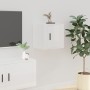 Muebles para TV de pared 2 uds blanco brillante 40x34,5x40 cm de vidaXL, Muebles TV - Ref: Foro24-816645, Precio: 49,78 €, De...