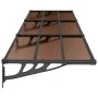 Schwarzes Polycarbonat-Türvordach 358,5 x 90 cm von vidaXL, Markisen - Ref: Foro24-153702, Preis: 107,39 €, Rabatt: %