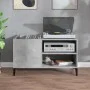 Mueble discos madera contrachapada gris hormigón 84,5x38x48 cm de vidaXL, Almacenamiento para CD y DVD - Ref: Foro24-831953, ...