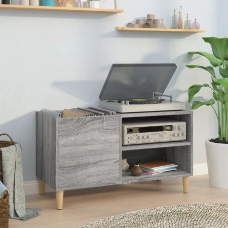 Plattenschrank aus grauem Sonoma-Sperrholz, 84,5 x 38 x 48 cm von vidaXL, CD- und DVD-Speicher - Ref: Foro24-831947, Preis: 5...