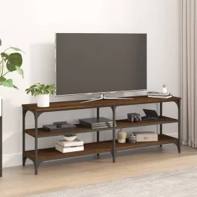 TV-Schrank aus braunem Eichensperrholz, 140 x 30 x 50 cm von vidaXL, TV-Möbel - Ref: Foro24-826748, Preis: 67,08 €, Rabatt: %