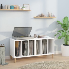 White plywood record cabinet 100x38x48 cm by vidaXL, CD and DVD storage - Ref: Foro24-831973, Price: 89,19 €, Discount: %