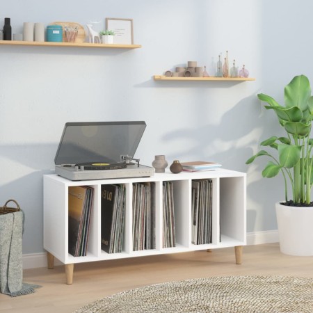 White plywood record cabinet 100x38x48 cm by vidaXL, CD and DVD storage - Ref: Foro24-831973, Price: 85,75 €, Discount: %