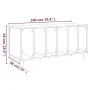 Weißer Plattenschrank aus Sperrholz, 100 x 38 x 48 cm von vidaXL, CD- und DVD-Speicher - Ref: Foro24-831973, Preis: 87,86 €, ...