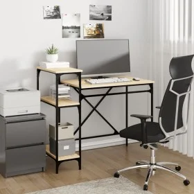 Schreibtisch mit Regalen aus Eichensperrholz 105x50x90 cm von vidaXL, Schreibtische - Ref: Foro24-826715, Preis: 59,70 €, Rab...
