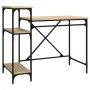 Schreibtisch mit Regalen aus Eichensperrholz 105x50x90 cm von vidaXL, Schreibtische - Ref: Foro24-826715, Preis: 59,70 €, Rab...