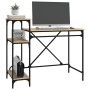 Escritorio con estantes madera contrachapada roble 105x50x90 cm de vidaXL, Escritorios - Ref: Foro24-826715, Precio: 62,16 €,...