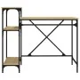 Schreibtisch mit Regalen aus Eichensperrholz 105x50x90 cm von vidaXL, Schreibtische - Ref: Foro24-826715, Preis: 59,70 €, Rab...