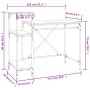 Escritorio con estantes madera contrachapada roble 105x50x90 cm de vidaXL, Escritorios - Ref: Foro24-826715, Precio: 62,16 €,...
