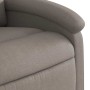 Sillón reclinable de masaje eléctrico tela gris taupe