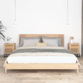 Nachttische 2 Stück Eisen und Sperrholz 40x30x55,5 cm von vidaXL, Nachttische - Ref: Foro24-352096, Preis: 91,81 €, Rabatt: %