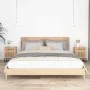 Nachttische 2 Stück Eisen und Sperrholz 40x30x55,5 cm von vidaXL, Nachttische - Ref: Foro24-352096, Preis: 97,85 €, Rabatt: %
