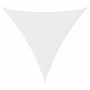 Toldo de vela triangular tela Oxford blanco 3,6x3,6x3,6 m