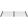 Marquesina puerta policarbonato negro y transparente 199x90 cm de vidaXL, Toldos - Ref: Foro24-153685, Precio: 73,80 €, Descu...