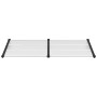 Türvordach aus schwarzem und transparentem Polycarbonat, 199 x 90 cm von vidaXL, Markisen - Ref: Foro24-153685, Preis: 75,31 ...