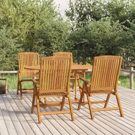 Reclining garden chairs, set of 4, made of solid teak wood. by vidaXL, Garden chairs - Ref: Foro24-3154923, Price: 632,76 €, ...