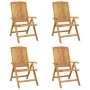 Reclining garden chairs, set of 4, made of solid teak wood. by vidaXL, Garden chairs - Ref: Foro24-3154923, Price: 606,77 €, ...