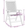 Reclining garden chairs, set of 4, made of solid teak wood. by vidaXL, Garden chairs - Ref: Foro24-3154923, Price: 632,76 €, ...