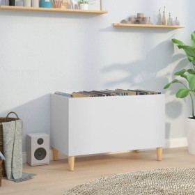 White plywood record cabinet 74.5x38x48 cm by vidaXL, CD and DVD storage - Ref: Foro24-831957, Price: 38,05 €, Discount: %