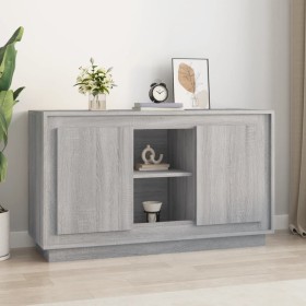 Sonoma graues Sperrholz-Sideboard 102x35x60 cm von vidaXL, Sideboards - Ref: Foro24-831883, Preis: 115,19 €, Rabatt: %