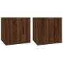 Wand-TV-Schränke 2 Stück braune Eiche 40x34,5x40 cm von vidaXL, TV-Möbel - Ref: Foro24-816655, Preis: 58,18 €, Rabatt: %