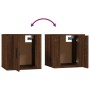 Muebles para TV de pared 2 uds roble marrón 40x34,5x40 cm de vidaXL, Muebles TV - Ref: Foro24-816655, Precio: 58,12 €