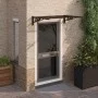 Black polycarbonate door canopy 122x90 cm by vidaXL, Awnings - Ref: Foro24-153697, Price: 52,78 €, Discount: %