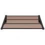 Marquesina de puerta policarbonato negro 122x90 cm de vidaXL, Toldos - Ref: Foro24-153697, Precio: 51,88 €, Descuento: %