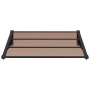 Türvordach aus schwarzem Polycarbonat 122x90 cm von vidaXL, Markisen - Ref: Foro24-153697, Preis: 52,78 €, Rabatt: %
