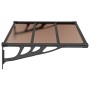 Türvordach aus schwarzem Polycarbonat 122x90 cm von vidaXL, Markisen - Ref: Foro24-153697, Preis: 52,78 €, Rabatt: %