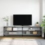 TV-Schrank Sonoma aus grauem Metall und Sperrholz, 180 x 30 x 50 cm von vidaXL, TV-Möbel - Ref: Foro24-826757, Preis: 69,65 €...