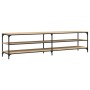 TV-Schrank aus Metall und Sperrholz aus Sonoma-Eiche, 200 x 30 x 50 cm von vidaXL, TV-Möbel - Ref: Foro24-826760, Preis: 83,7...