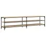 TV-Schrank aus Metall und Sperrholz aus Sonoma-Eiche, 200 x 30 x 50 cm von vidaXL, TV-Möbel - Ref: Foro24-826760, Preis: 82,4...