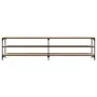 TV-Schrank aus Metall und Sperrholz aus Sonoma-Eiche, 200 x 30 x 50 cm von vidaXL, TV-Möbel - Ref: Foro24-826760, Preis: 82,4...
