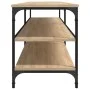 TV-Schrank aus Metall und Sperrholz aus Sonoma-Eiche, 200 x 30 x 50 cm von vidaXL, TV-Möbel - Ref: Foro24-826760, Preis: 82,4...
