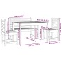 Garten-Essgruppe 4-teilig aus massivem Douglasienholz von vidaXL, Gartensets - Ref: Foro24-3154694, Preis: 277,65 €, Rabatt: %