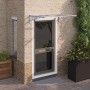 Graues und transparentes Polycarbonat-Türvordach, 122 x 90 cm von vidaXL, Markisen - Ref: Foro24-153690, Preis: 53,08 €, Raba...