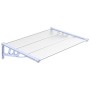 Graues und transparentes Polycarbonat-Türvordach, 122 x 90 cm von vidaXL, Markisen - Ref: Foro24-153690, Preis: 53,08 €, Raba...