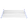 Graues und transparentes Polycarbonat-Türvordach, 122 x 90 cm von vidaXL, Markisen - Ref: Foro24-153690, Preis: 53,08 €, Raba...