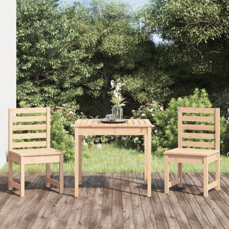 Gartentisch und Stühle 3 Stück massives Zirbenholz von vidaXL, Gartensets - Ref: Foro24-3154671, Preis: 164,28 €, Rabatt: %