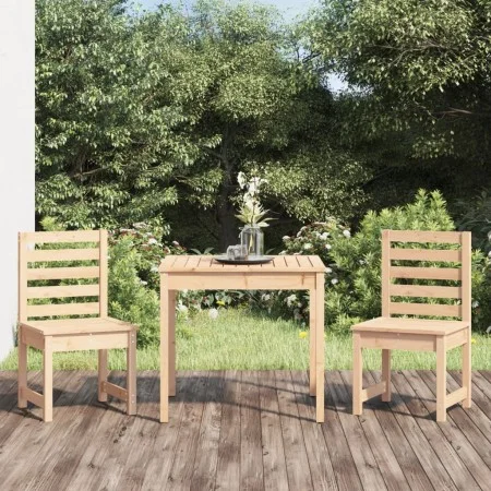 Mesa y sillas de jardín 3 piezas madera maciza de pino de vidaXL, Conjuntos de jardín - Ref: Foro24-3154671, Precio: 162,26 €...