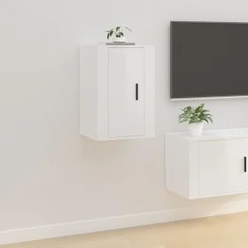Glänzend weißer TV-Wandschrank 40x34,5x60 cm von vidaXL, TV-Möbel - Ref: Foro24-816660, Preis: 40,68 €, Rabatt: %