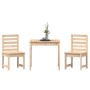 Gartentisch und Stühle 3 Stück massives Zirbenholz von vidaXL, Gartensets - Ref: Foro24-3154671, Preis: 164,28 €, Rabatt: %