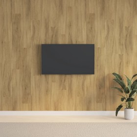 Paneles de pared con aspecto de madera PVC marrón 2,06 m²