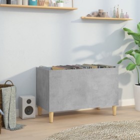 Plywood gray concrete record cabinet 74.5x38x48 cm by vidaXL, CD and DVD storage - Ref: Foro24-831961, Price: 39,06 €, Discou...