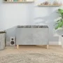 Plywood gray concrete record cabinet 74.5x38x48 cm by vidaXL, CD and DVD storage - Ref: Foro24-831961, Price: 32,89 €, Discou...