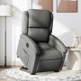 Sillón eléctrico reclinable elevable de tela gris oscuro en Sillones | Comprar online en Foro24