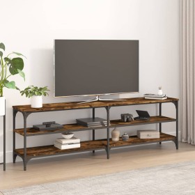 Mueble de TV madera contrachapada roble ahumado 160x30x50 cm de vidaXL, Muebles TV - Ref: Foro24-826751, Precio: 74,92 €, Des...