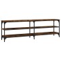 TV-Möbel Sperrholz Räuchereiche 160x30x50 cm von vidaXL, TV-Möbel - Ref: Foro24-826751, Preis: 74,92 €, Rabatt: %
