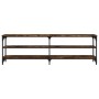 TV-Möbel Sperrholz Räuchereiche 160x30x50 cm von vidaXL, TV-Möbel - Ref: Foro24-826751, Preis: 74,92 €, Rabatt: %